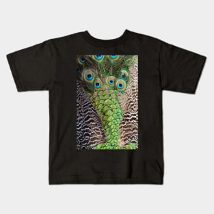 Peacock's Tail Feather Kids T-Shirt